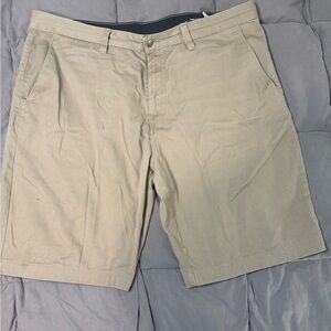 Volcom Men's Khaki Flat Front Shorts
